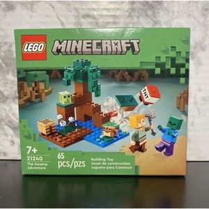 LEGO Minecraft The Swamp Adventure 21240 Building Toy 65 Piece (Frog) New DIY